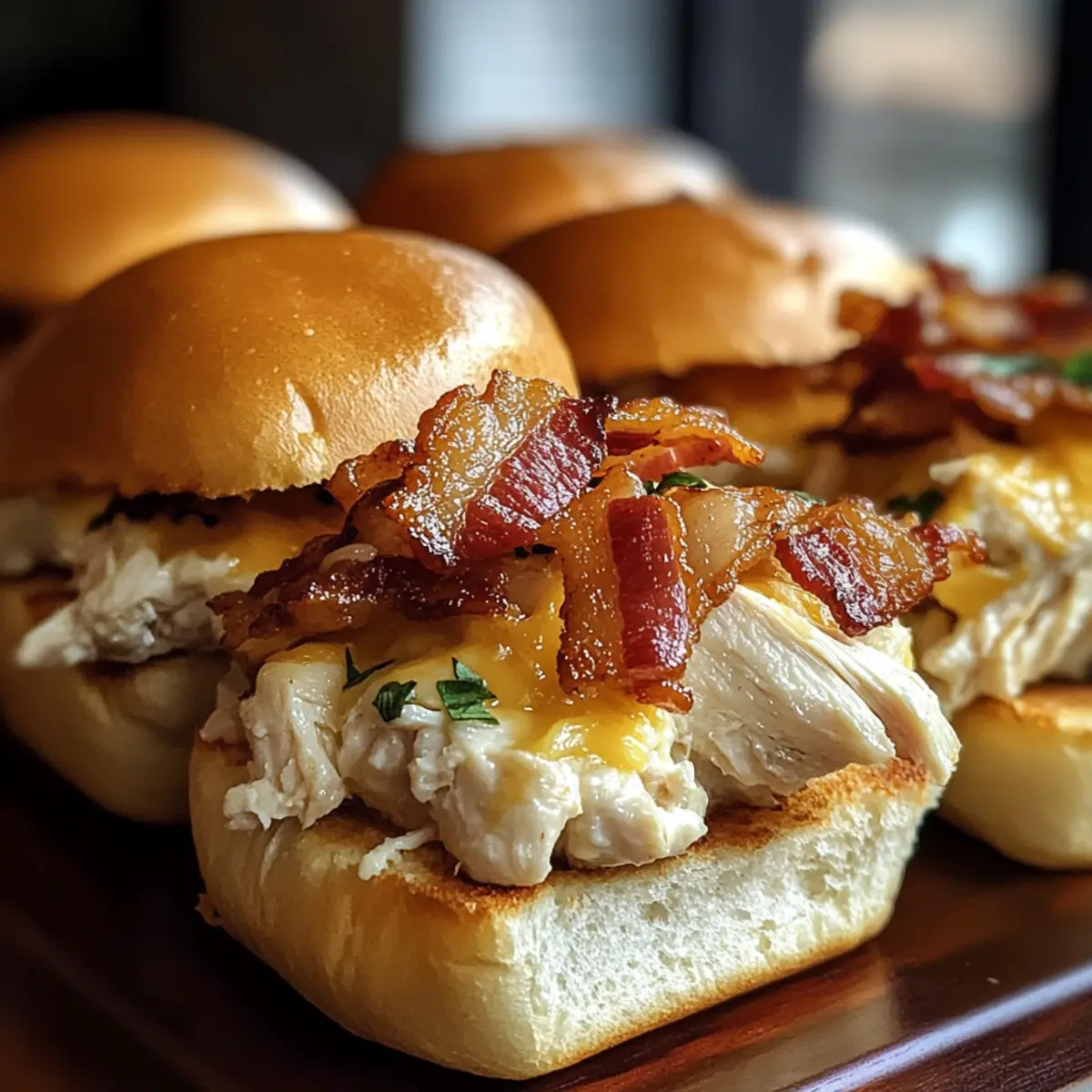 Hühnchen Bacon Ranch Slider für ein schnelles Dinner