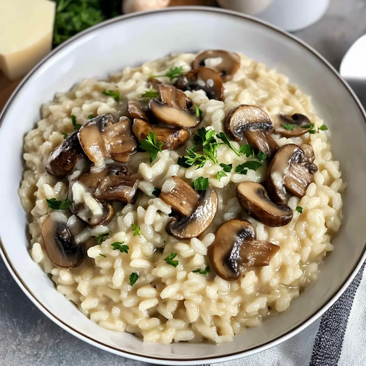 Cremiges Pilzrisotto für gourметische Genussmomente