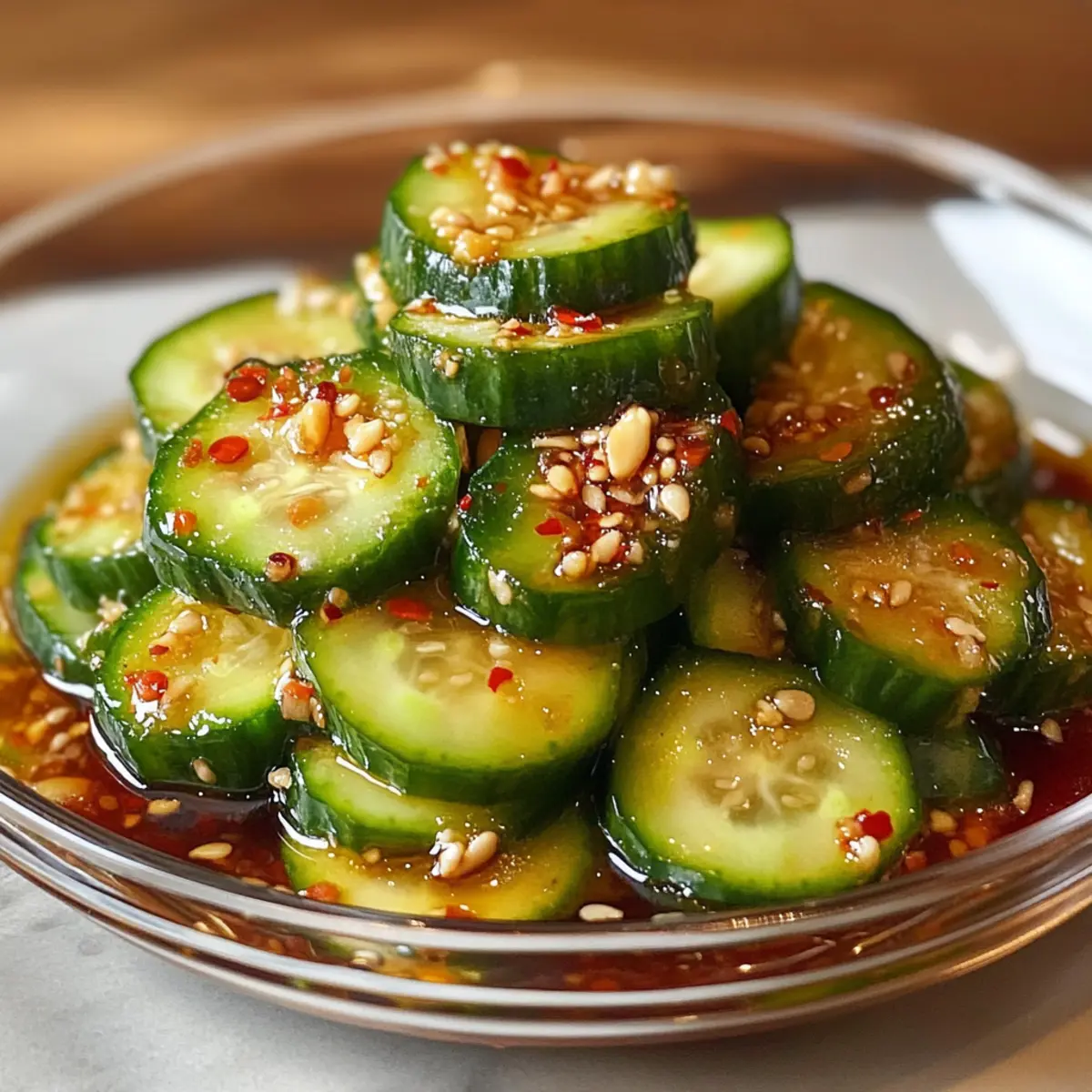 Din Tai Fung Gurkensalat: Frisch und lecker zubereitet