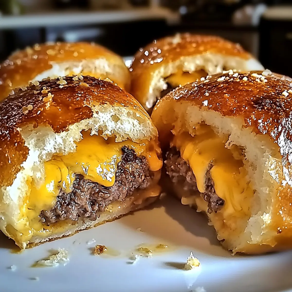 Knoblauch Parmesan Cheeseburger Bomben – Der Snack-Hit!