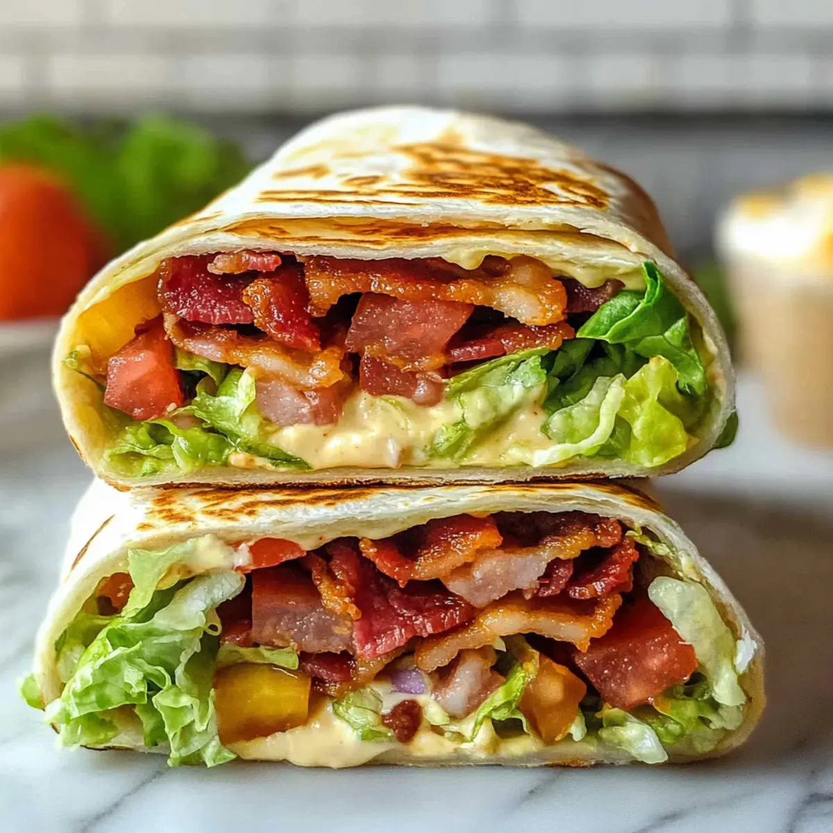 Gourmet BLT Wraps mit geheimer Soße ganz einfach