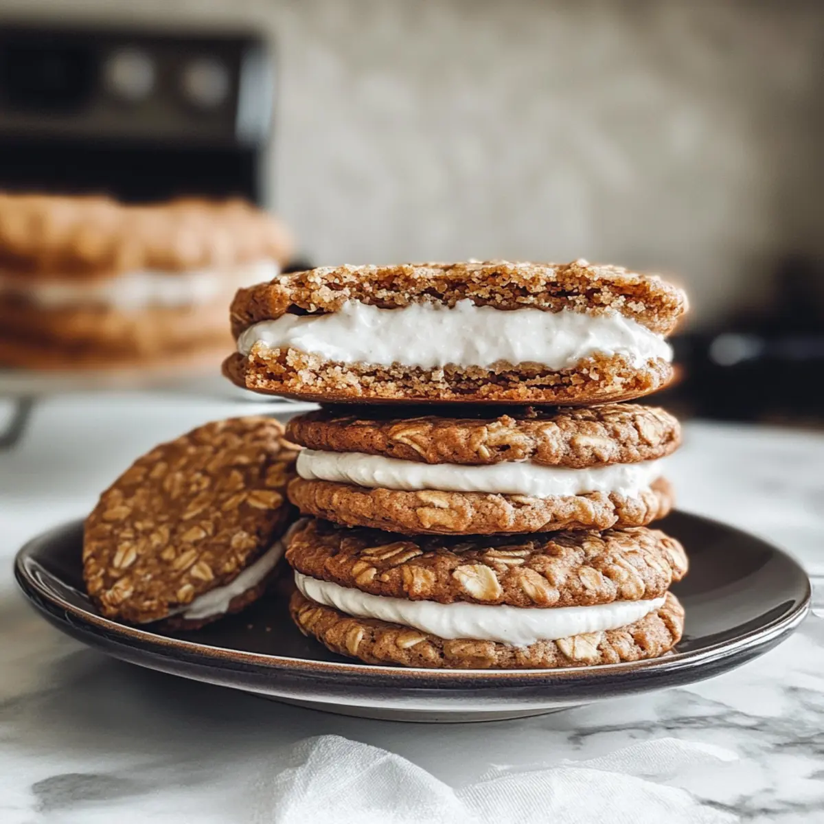 Selbstgemachte Haferflocken-Creme-Kekse für Herz und Seele