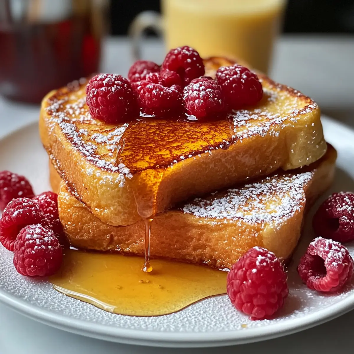 Honig Französischer Toast für Gourmet-Brunch
