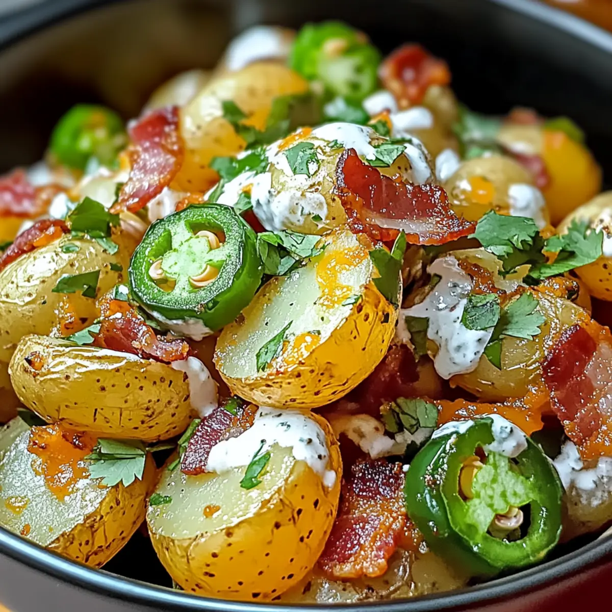 Jalapeño-Popper-Röstkartoffelsalat für BBQ-Fans