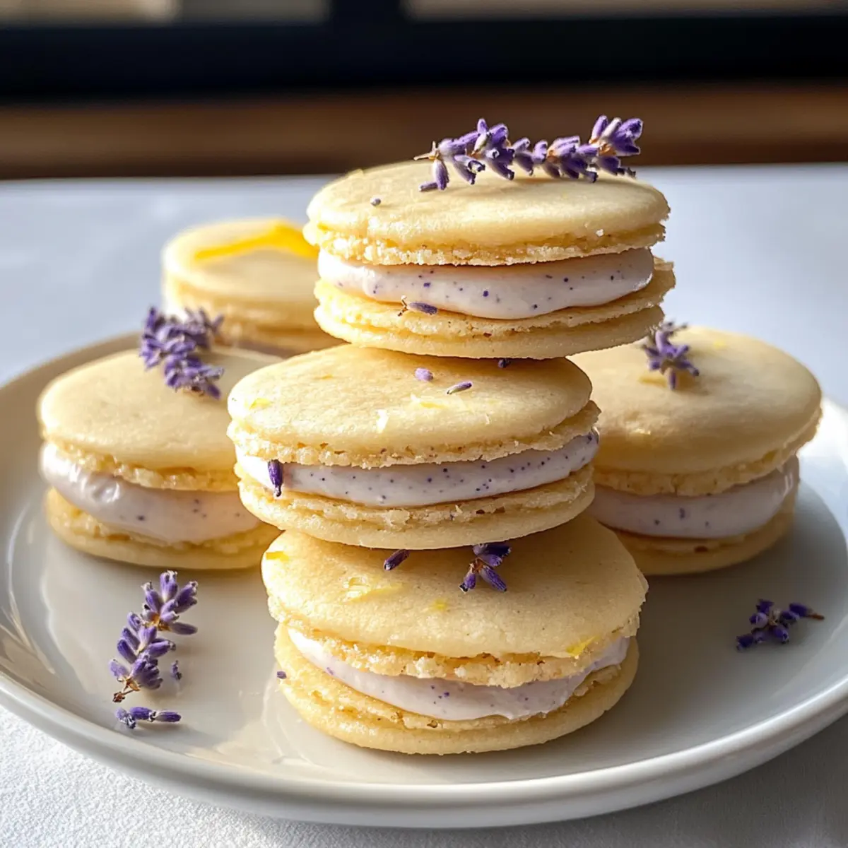 Zitronen-Lavendel-Sandwichkekse zum Verlieben