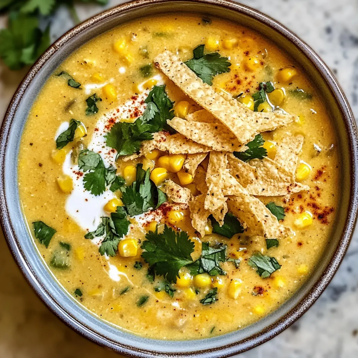 Creamy Mexikanische Straßenmaissuppe für Genussmomente