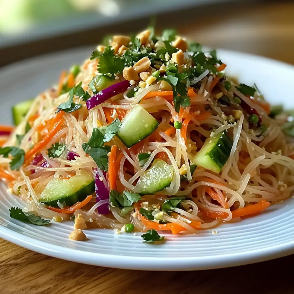 Nudelsalat mit Ingwer-Limetten-Dressing für Frische Spaß