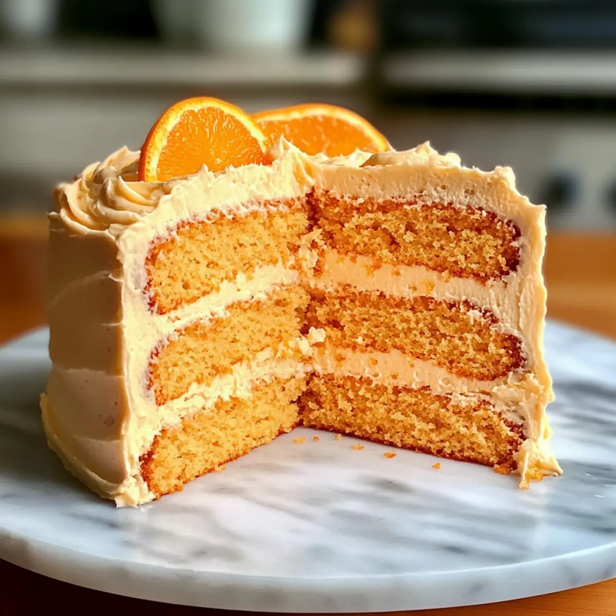 Orangen-Samt-Kuchen mit traumhaftem Frischkäse-Frosting