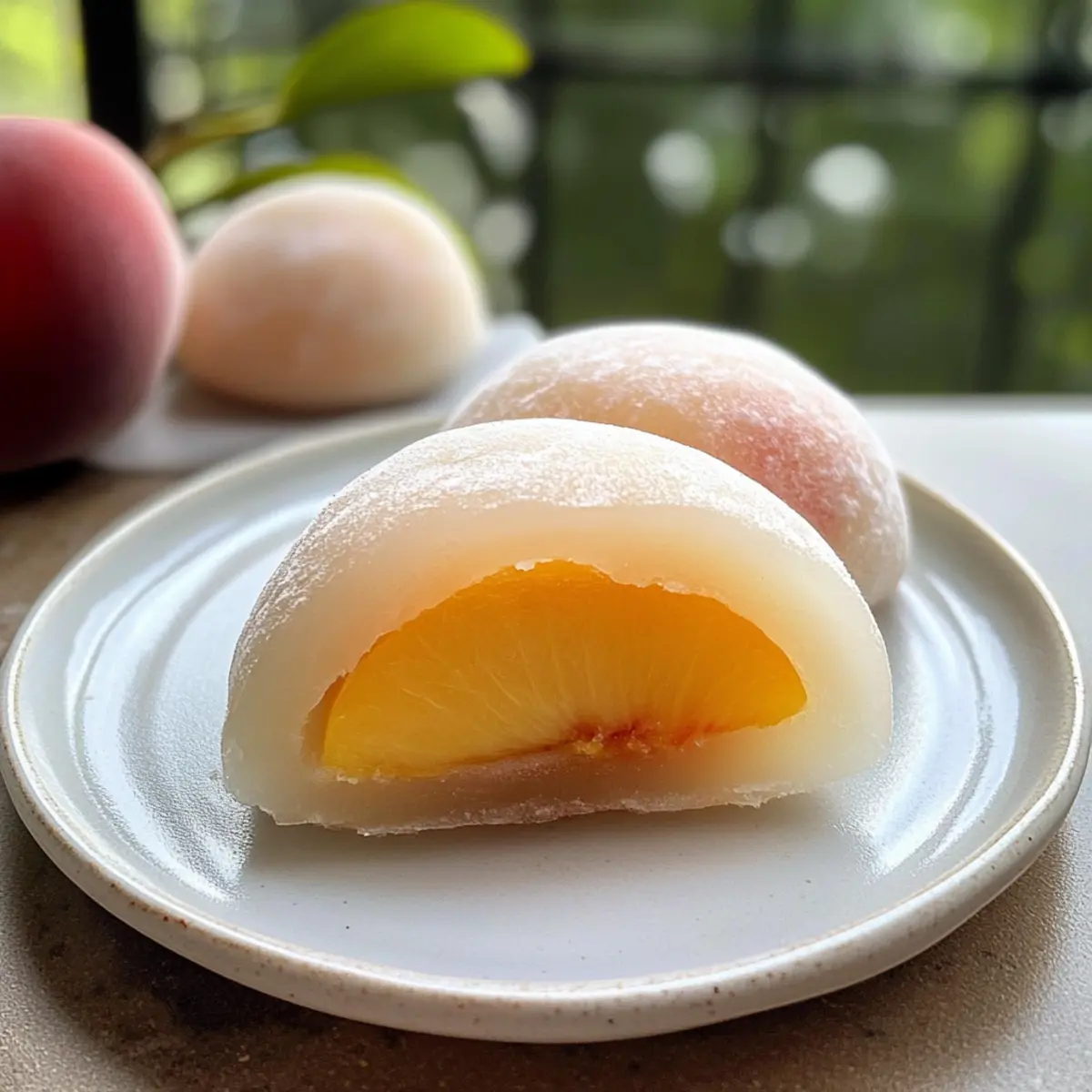 Pfirsich-Mochi: Leckeres, weiches Dessert