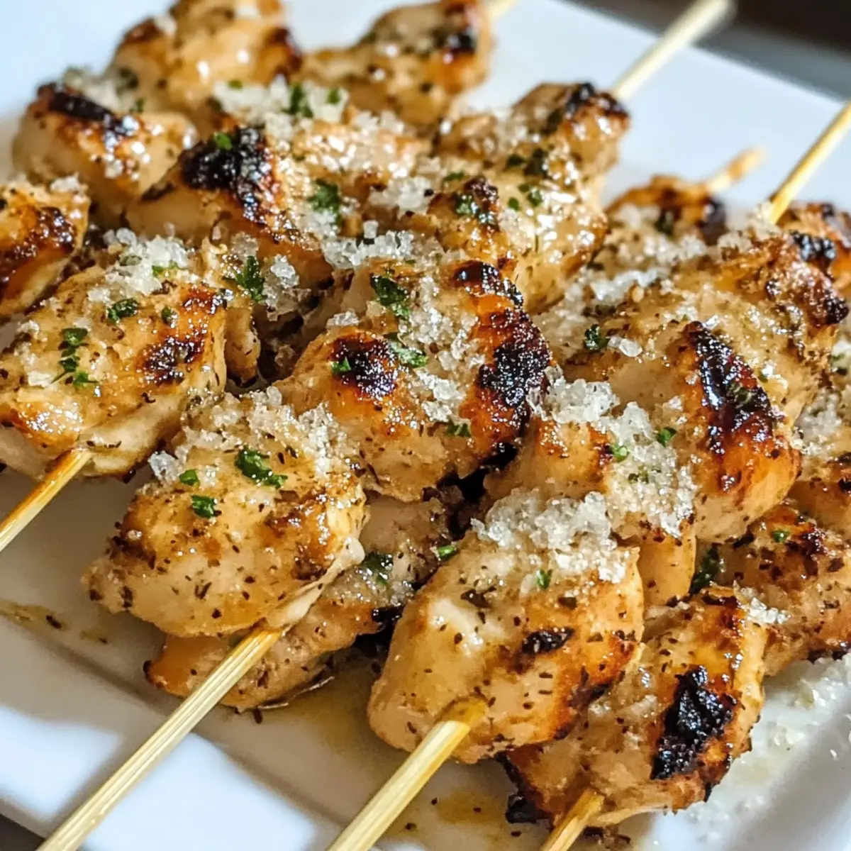 Ranch Knoblauch Parmesan Hähnchenspieße leicht gemacht