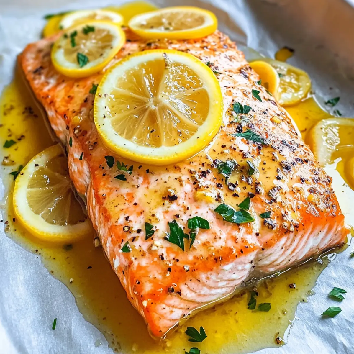 Blechpfanne Zitronen Knoblauch Butter Lachs Rezept