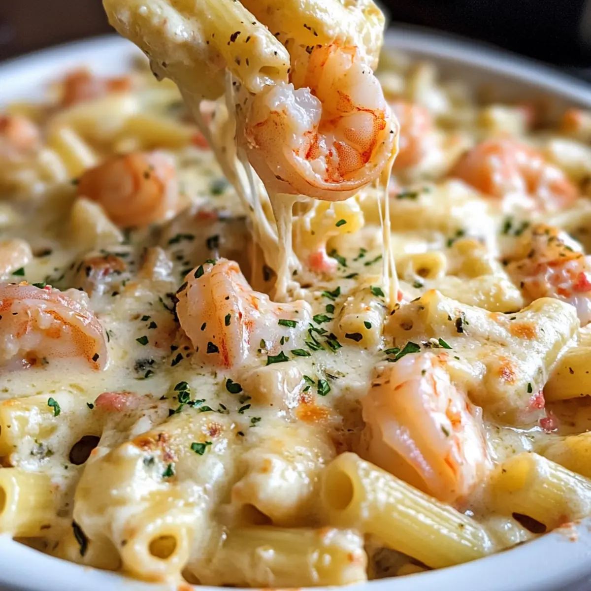 Garnelen Alfredo Auflauf schnell und einfach genießen