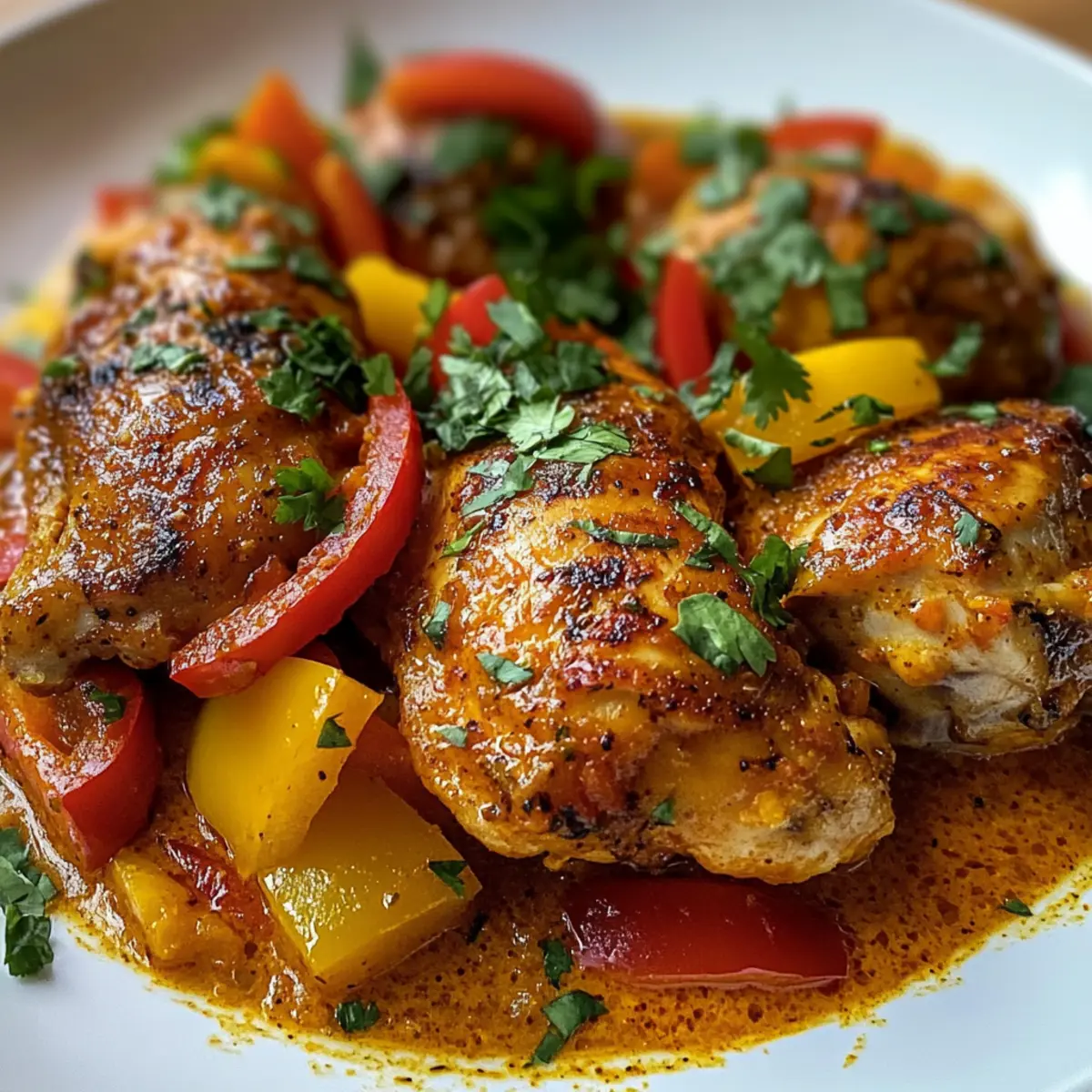 Scharfes brasilianisches Kokosnuss-Hühnchen für Zuhause