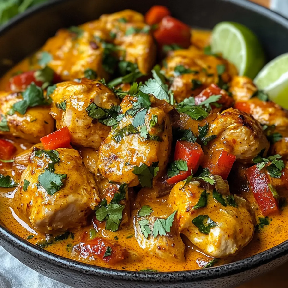 Scharfes brasilianisches Kokosnuss-Hühnchen Rezept