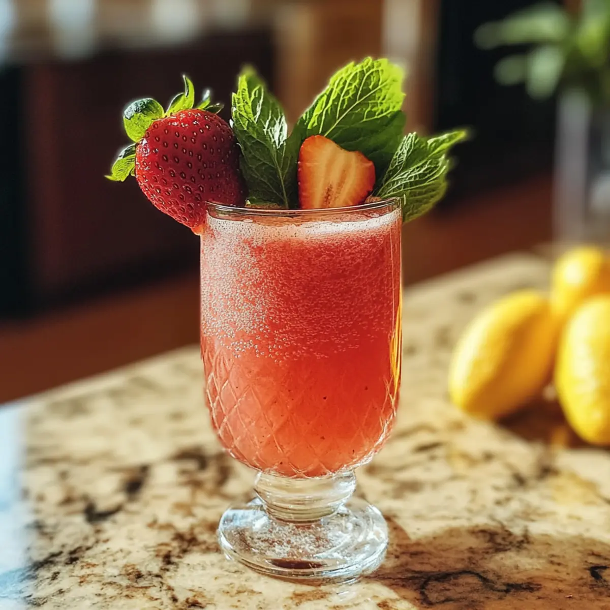 Frühlingserdbeersipper: Erfrischender Mocktail Genuss