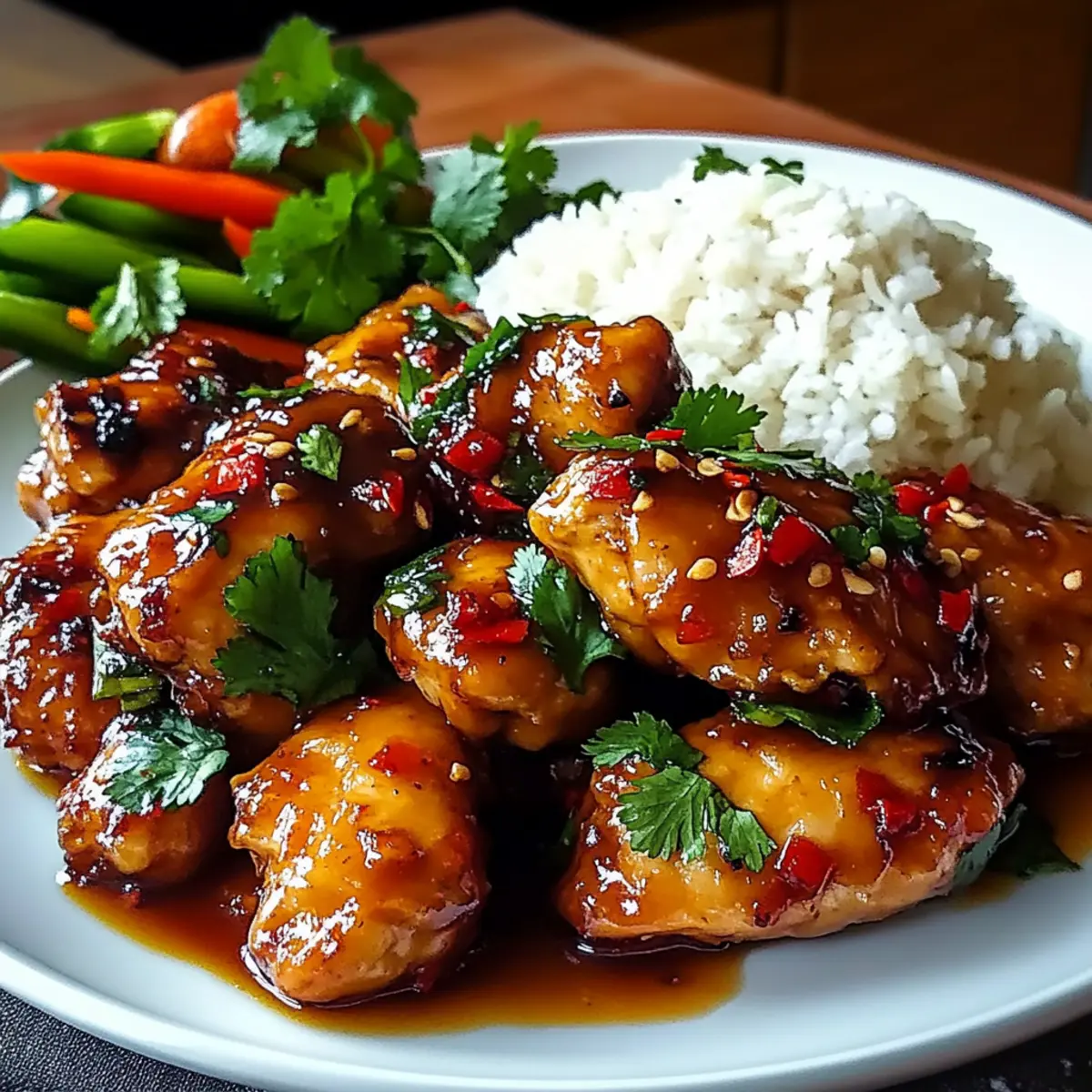 Süßes und scharfes Thai-Hühnchen für jedes Festmahl