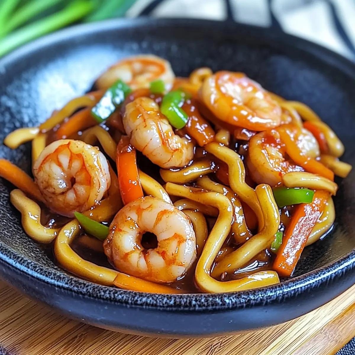 Yaki Udon mit Garnelen in 20 Minuten: Schnell und Lecker