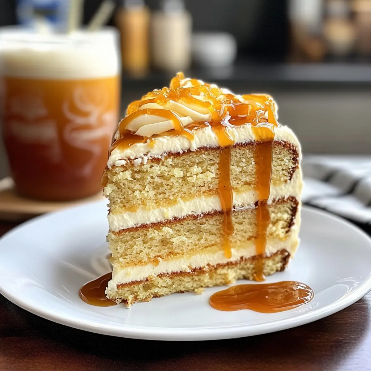 Butterbier Creme Kuchen mit Butterscotch-Füllung