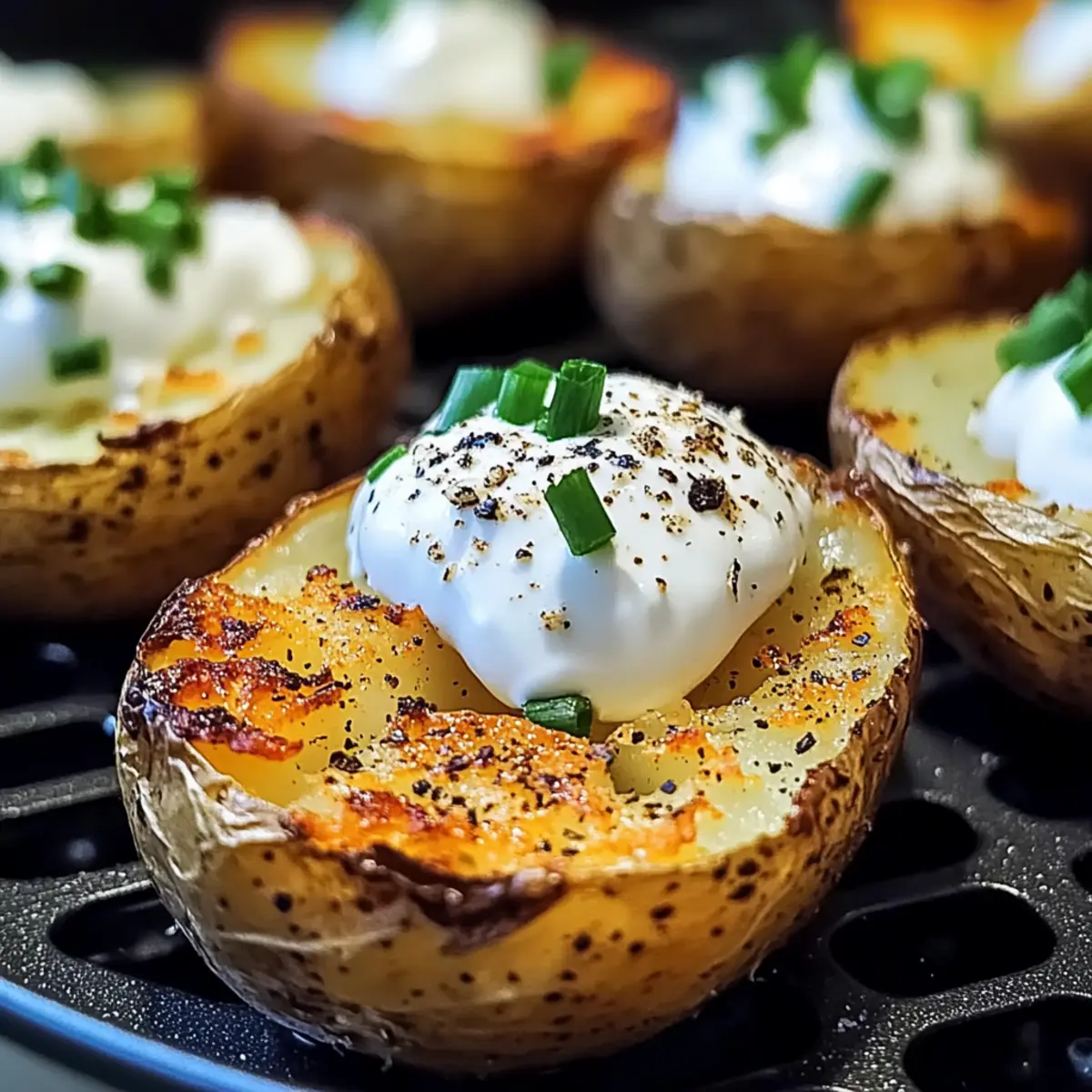 Luftfritteuse gebackene Kartoffeln einfach zubereiten