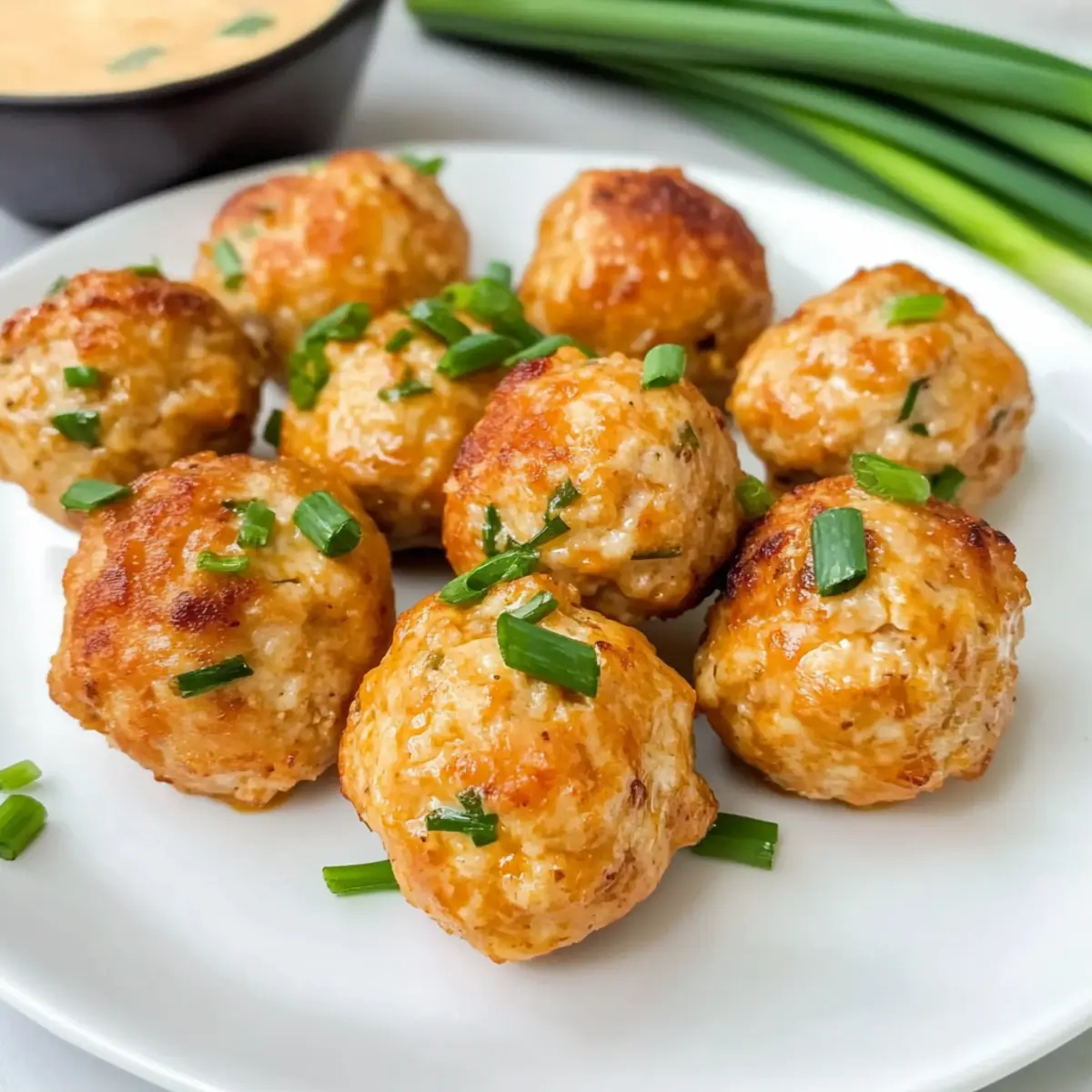 Gebackene Keto-Hähnchenfleischbällchen ganz einfach