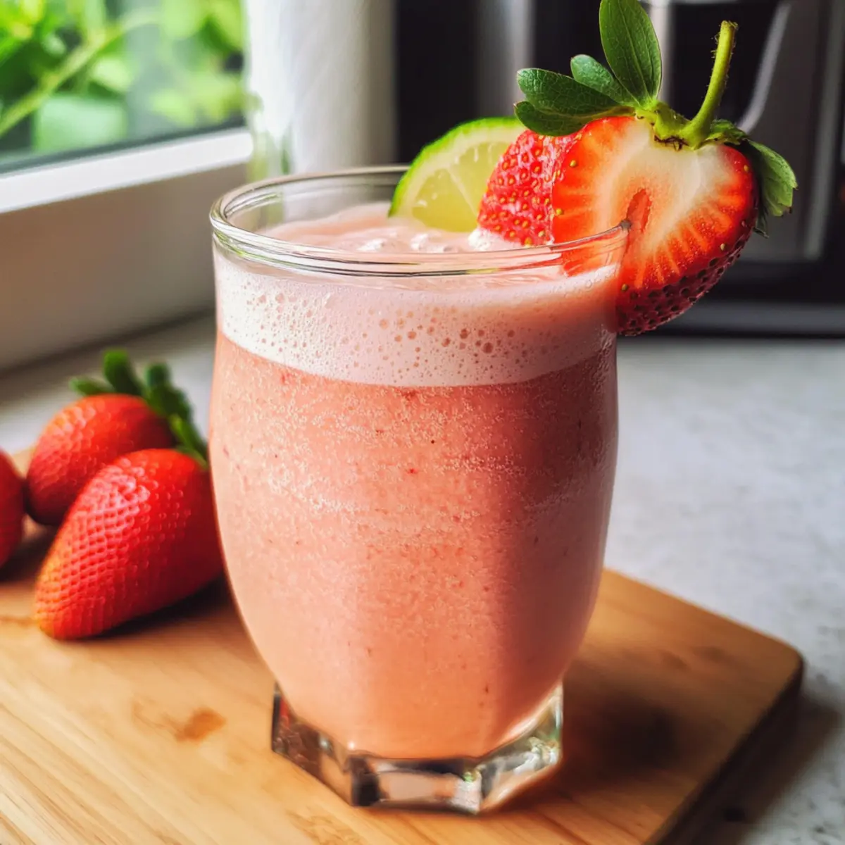 Brasiliana Limonade mit Erdbeeren für heiße Tage