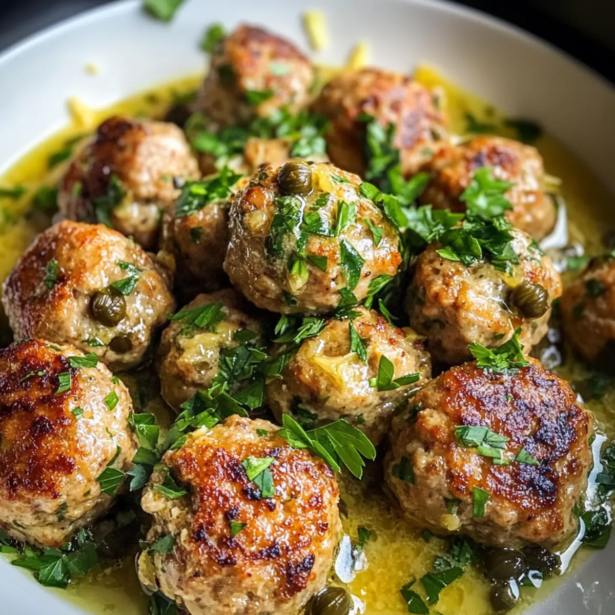 Hühnchen Piccata Fleischbällchen ganz leicht zubereiten