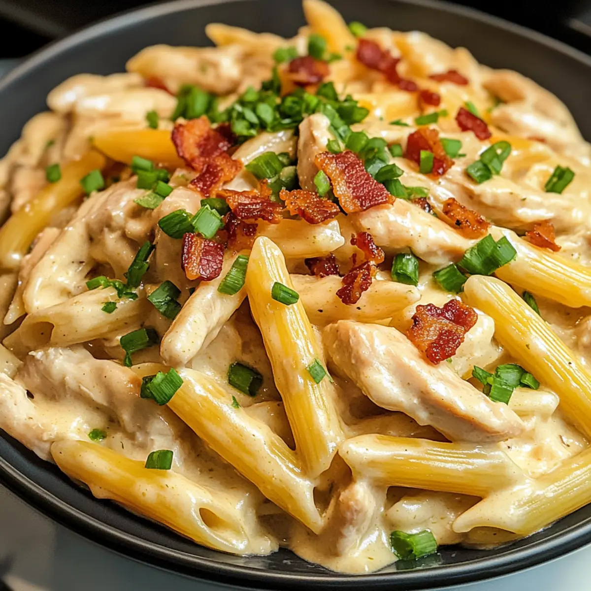 Knackhühnchen Penne: Cremiger Genuss für jede Familie