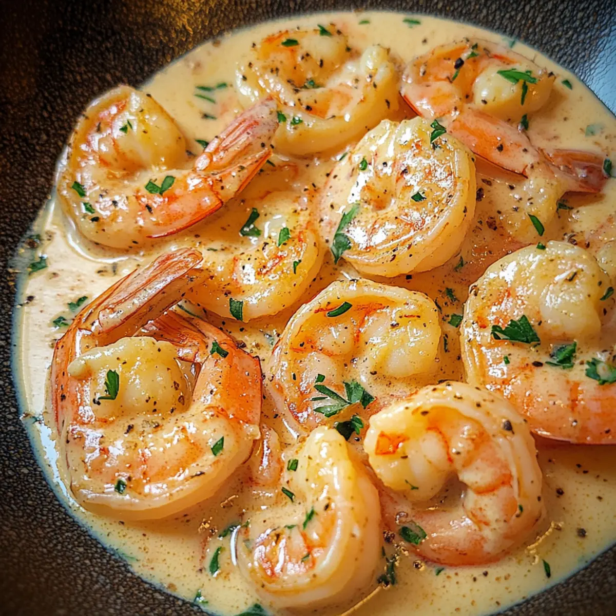 Cremige Knoblauch-Garnelen in 15 Minuten zubereiten