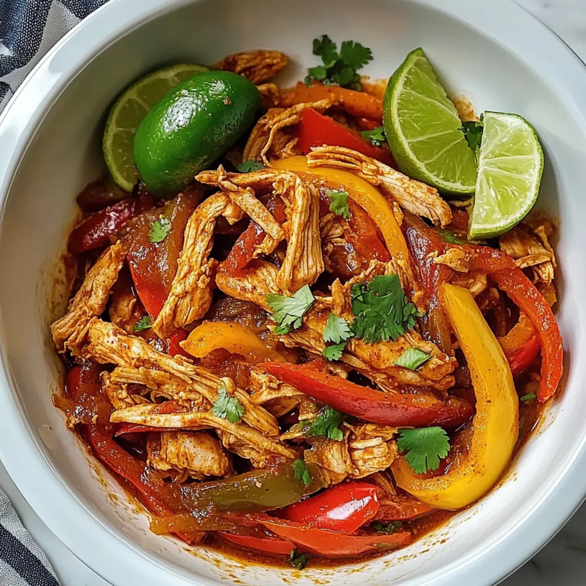 Crockpot Hähnchen Fajitas ganz einfach zubereiten