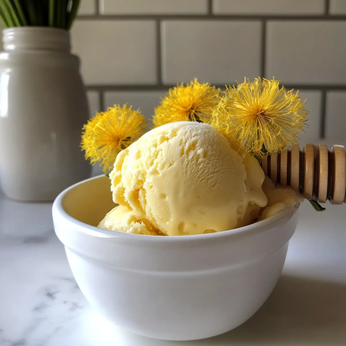 Löwenzahn & Honig Eiscreme – Ein frühlingsfrisches Erlebnis