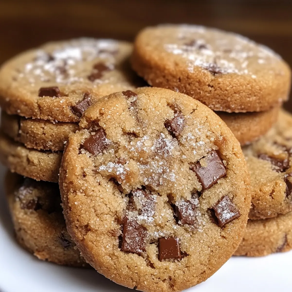 Espresso-Shortbread-Kekse mit Toffee-Stücken genießen