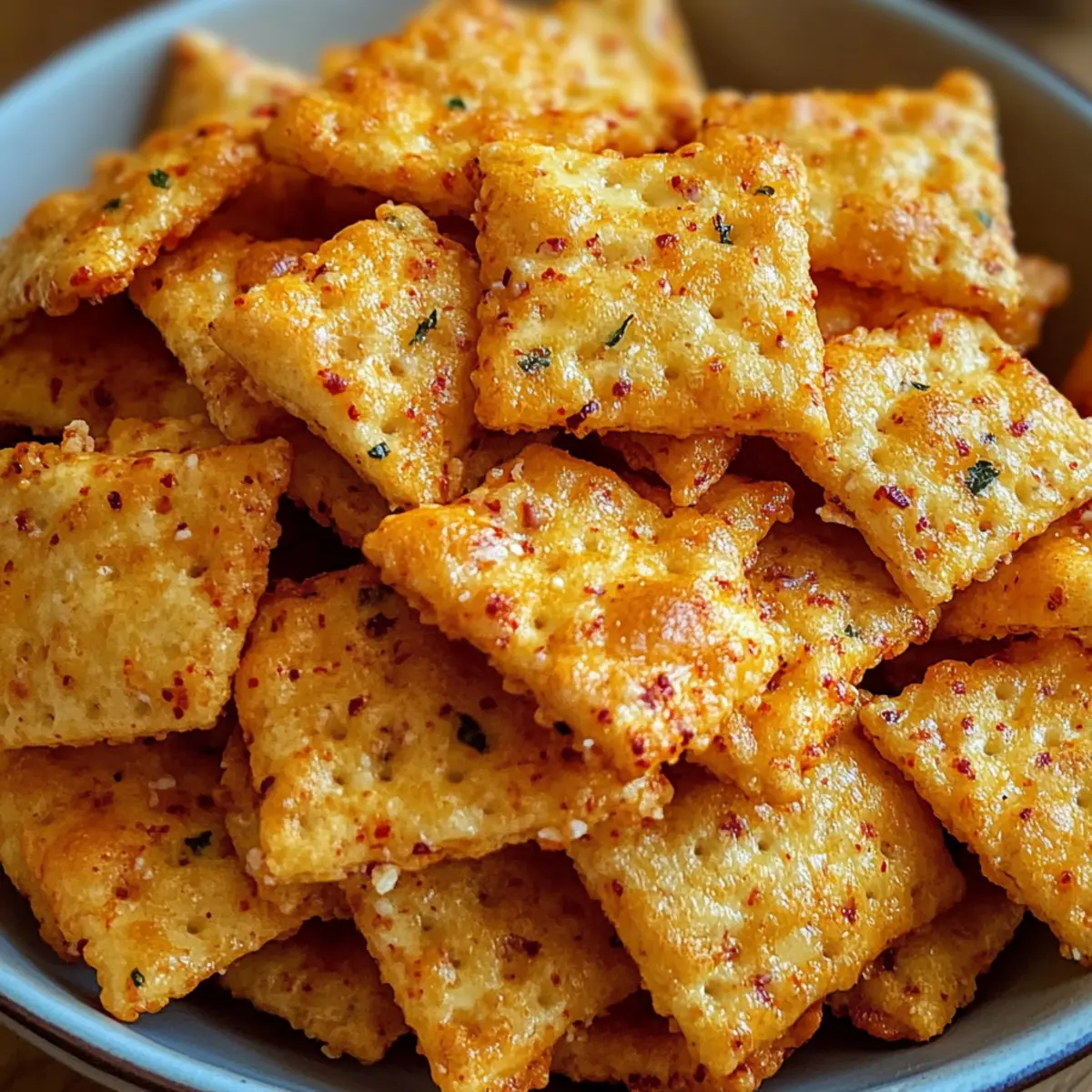 Feuerwerksranche Käsecracker: Knuspriger Snack-Spaß