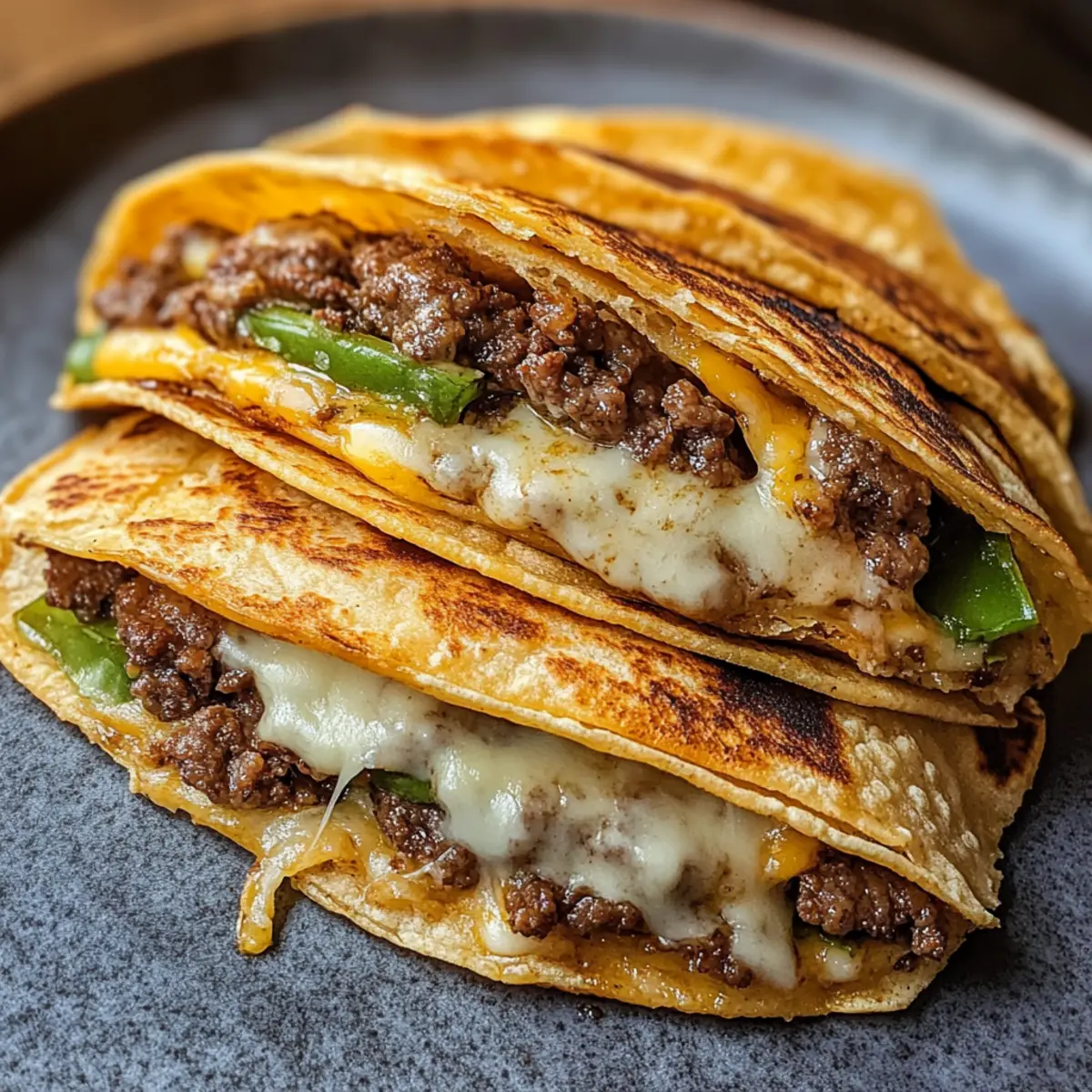 Frittierte Smash-Burger-Tacos für den perfekten Crunch
