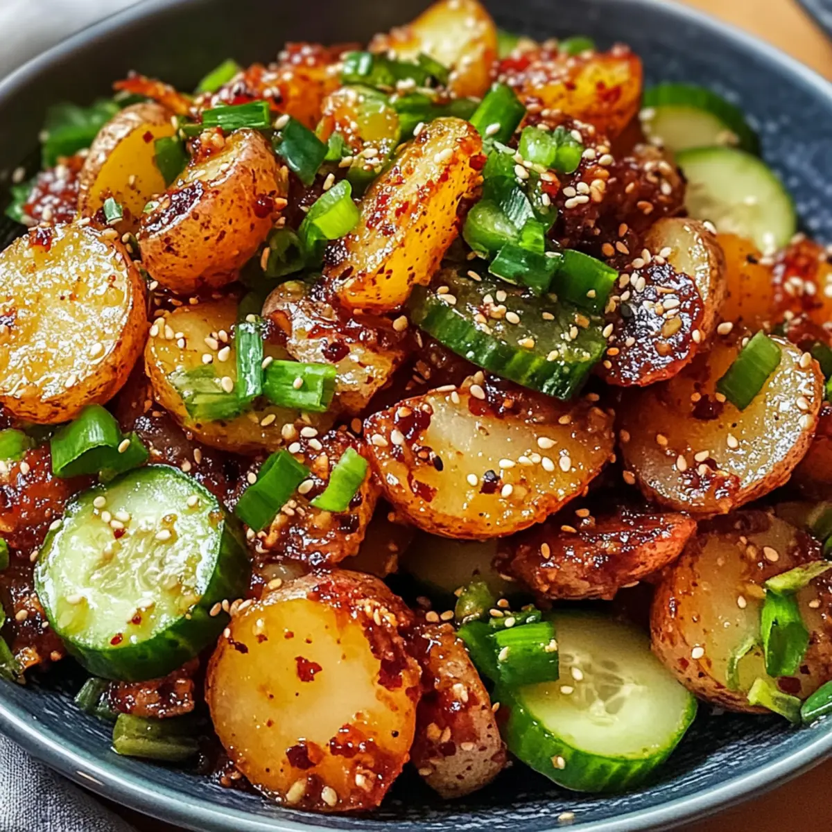 Gochujang Kartoffelsalat für den perfekten Crunch