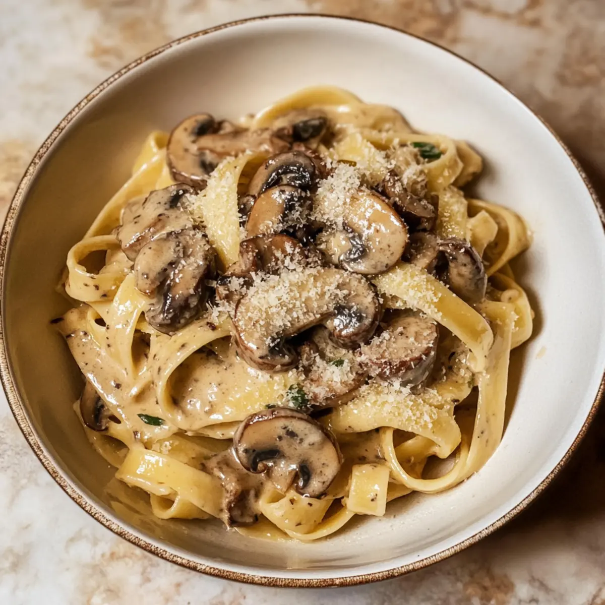 Gorgonzola-Trüffel-Cremesauce mit Pilzen entdecken