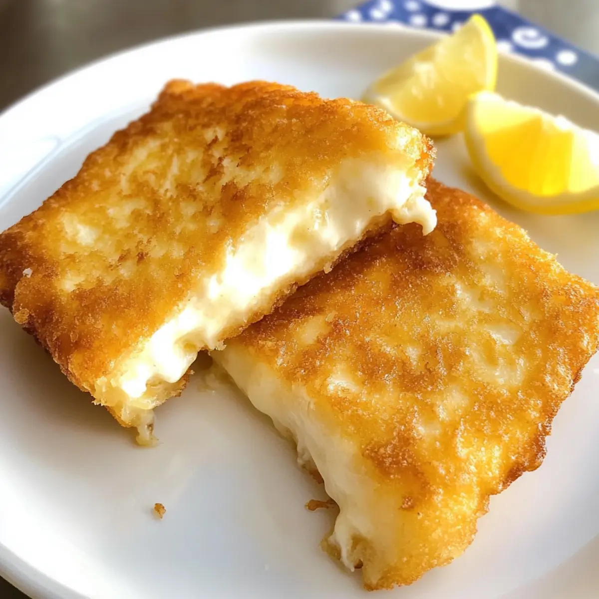 Griechischer gebratener Käse einfach und lecker