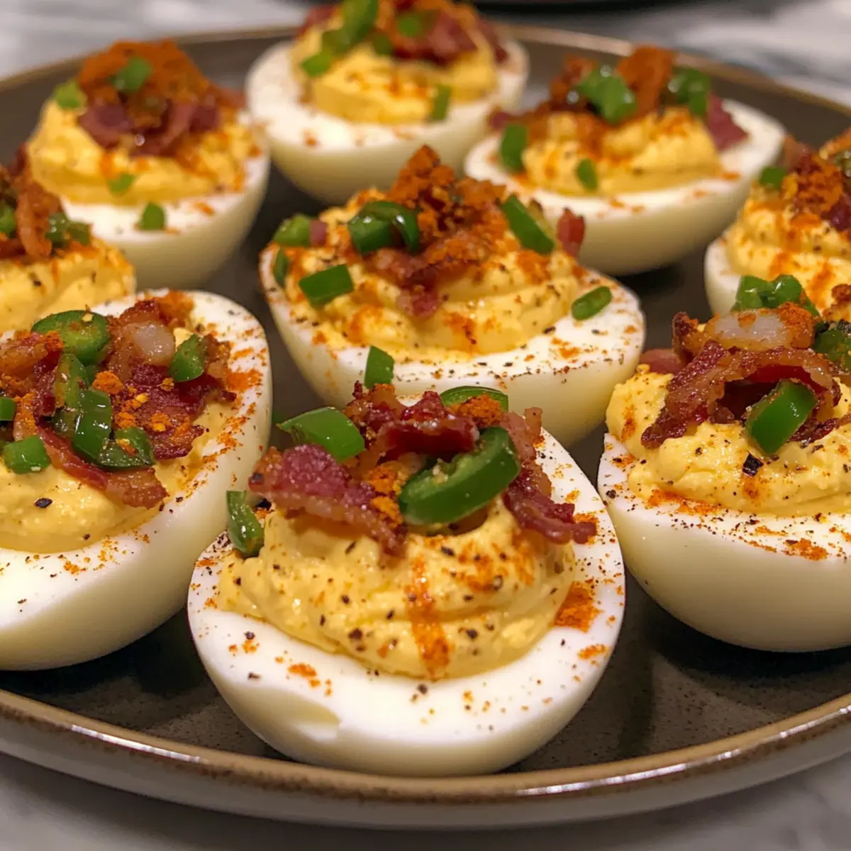 Jalapeño-Popper geräucherte Eier für perfekte Parties