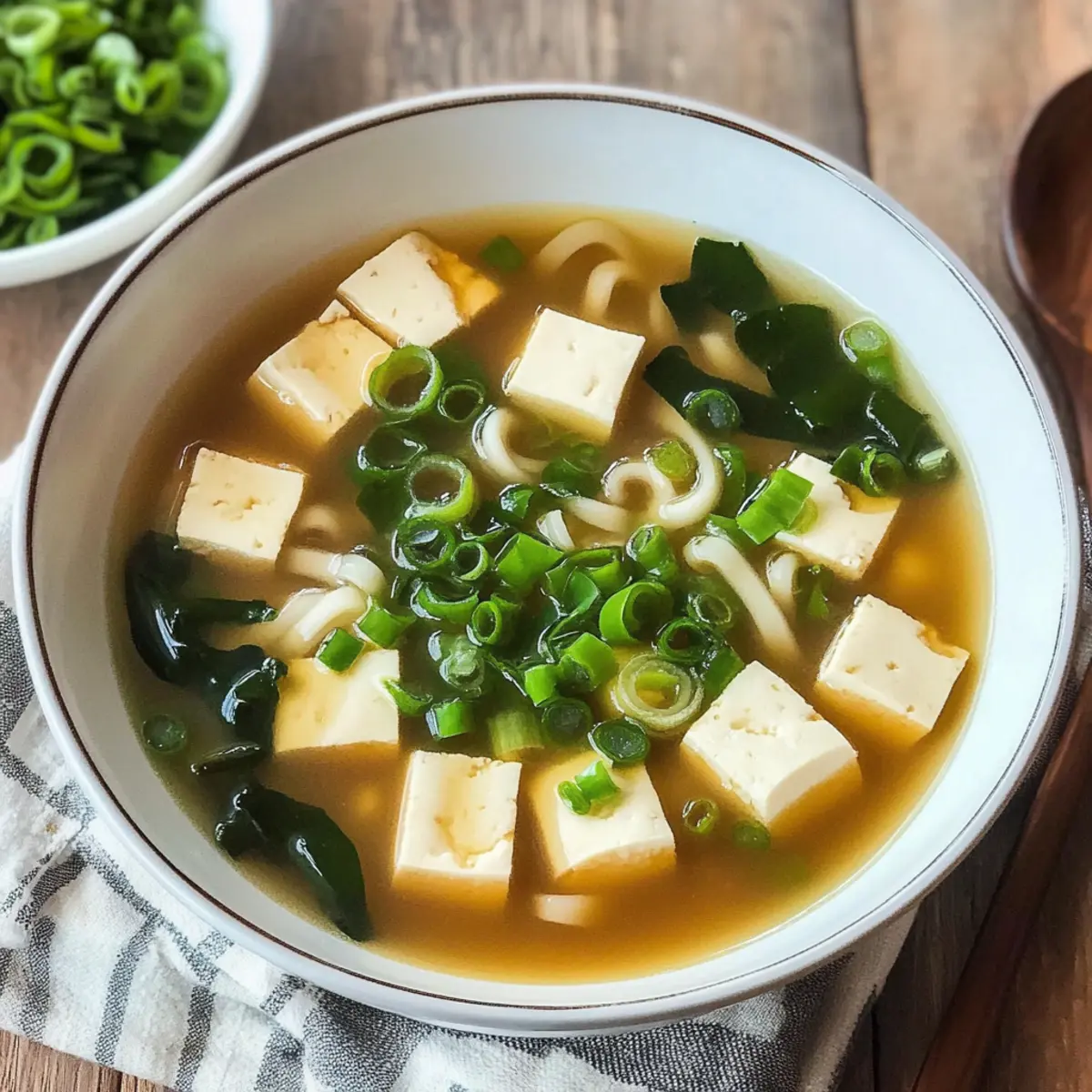Miso Ingwer Suppe mit Tofu für jedes Wetter