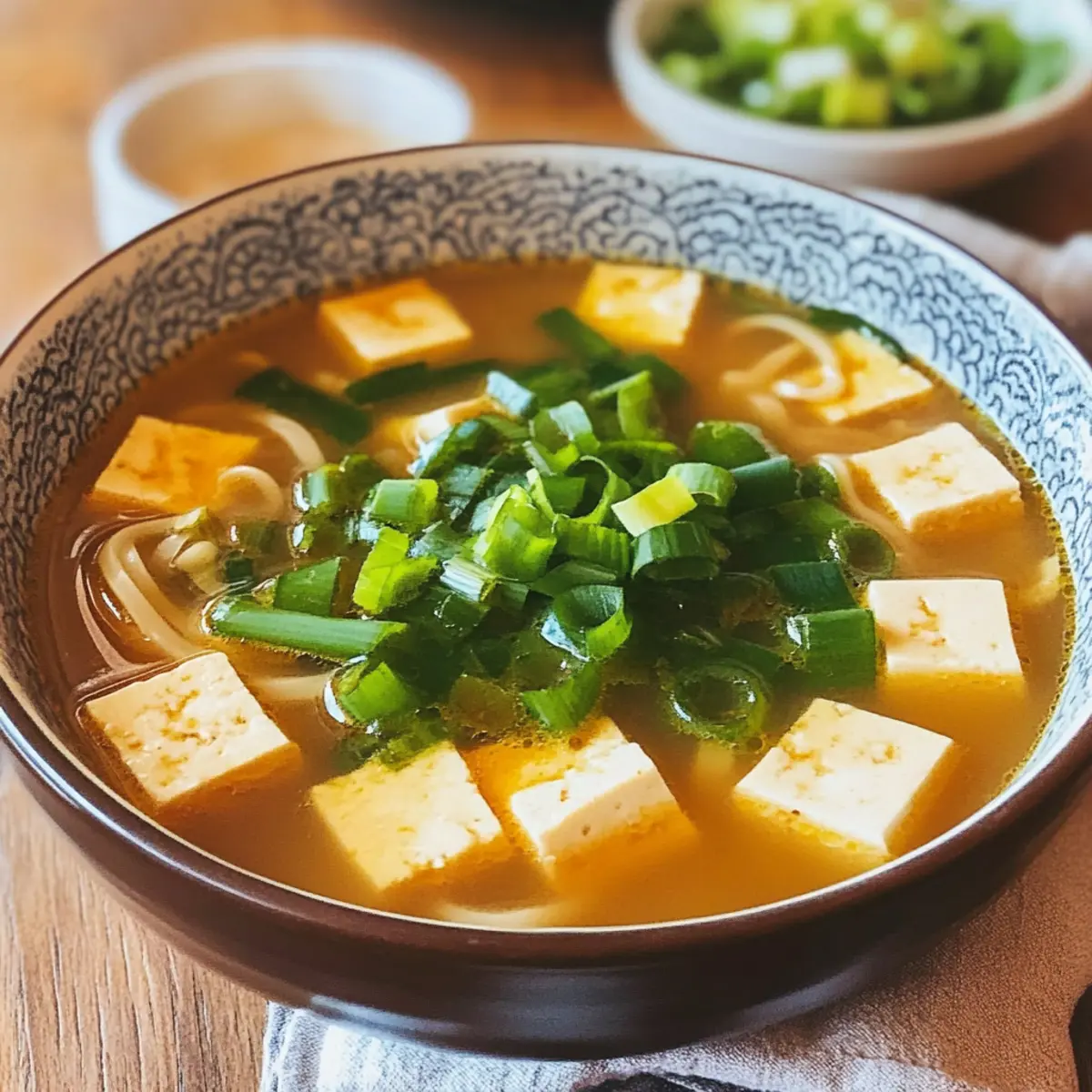 Miso-Ingwer-Suppe mit Tofu für Seelenwärme
