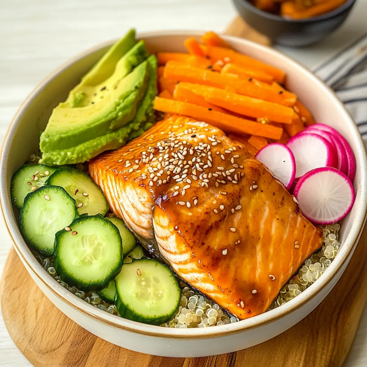 Miso Lachs Buddha Schalen für gesunde Genießer