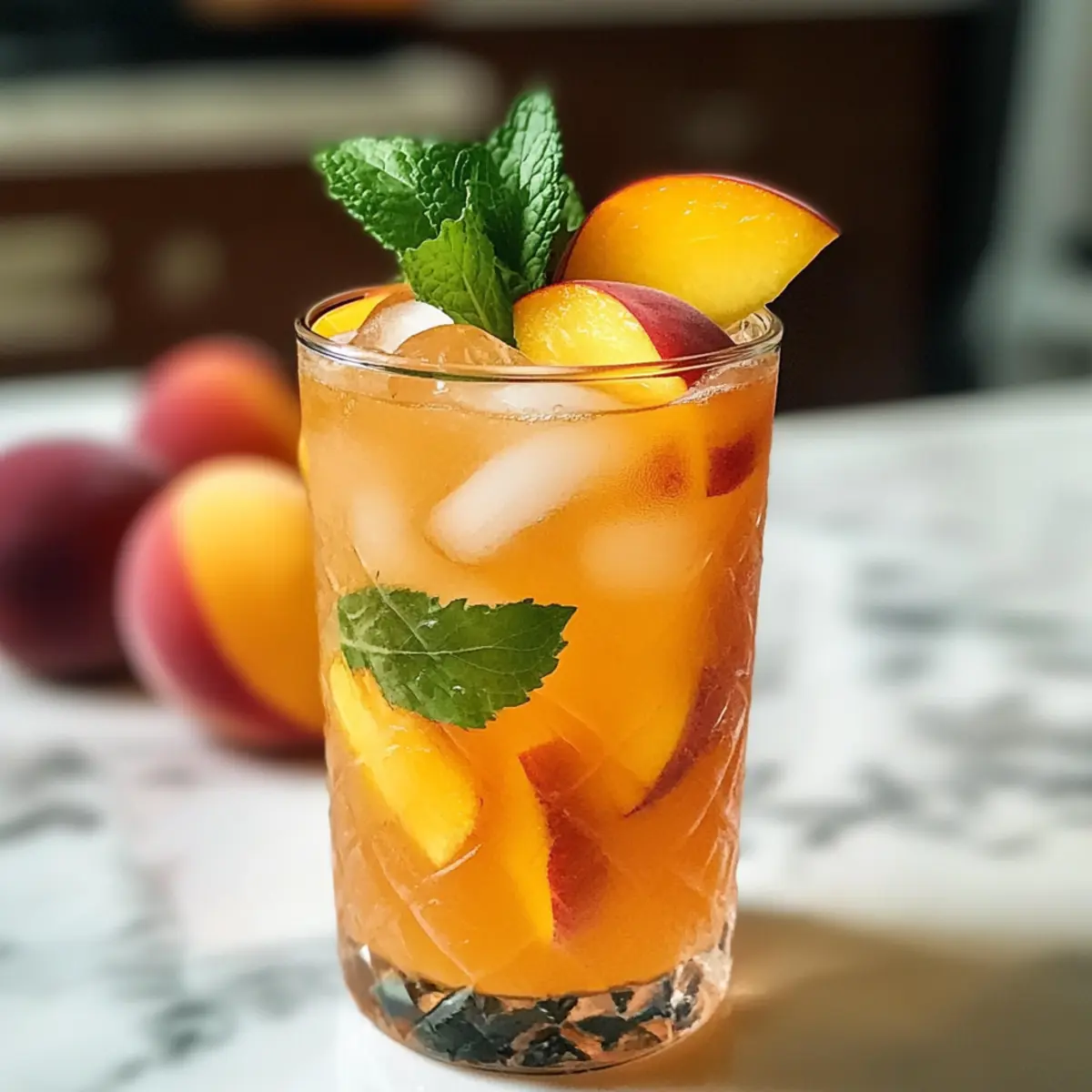 Pfirsich-Rosen-Spritz: Erfrischend und köstlich