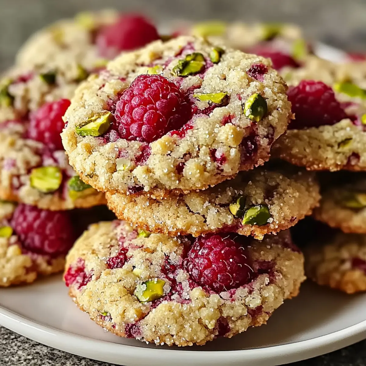 Himbeer-Pistazien-Shortbread-Kekse für Feinschmecker