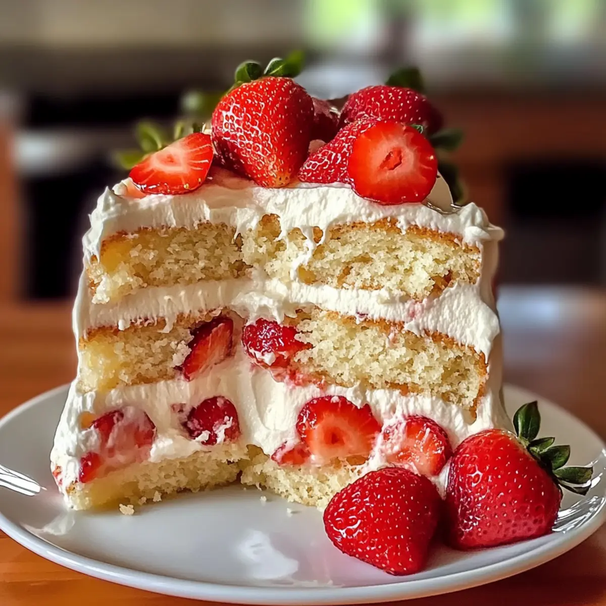 Erdbeerpudding-Delight-Kuchen für besondere Anlässe