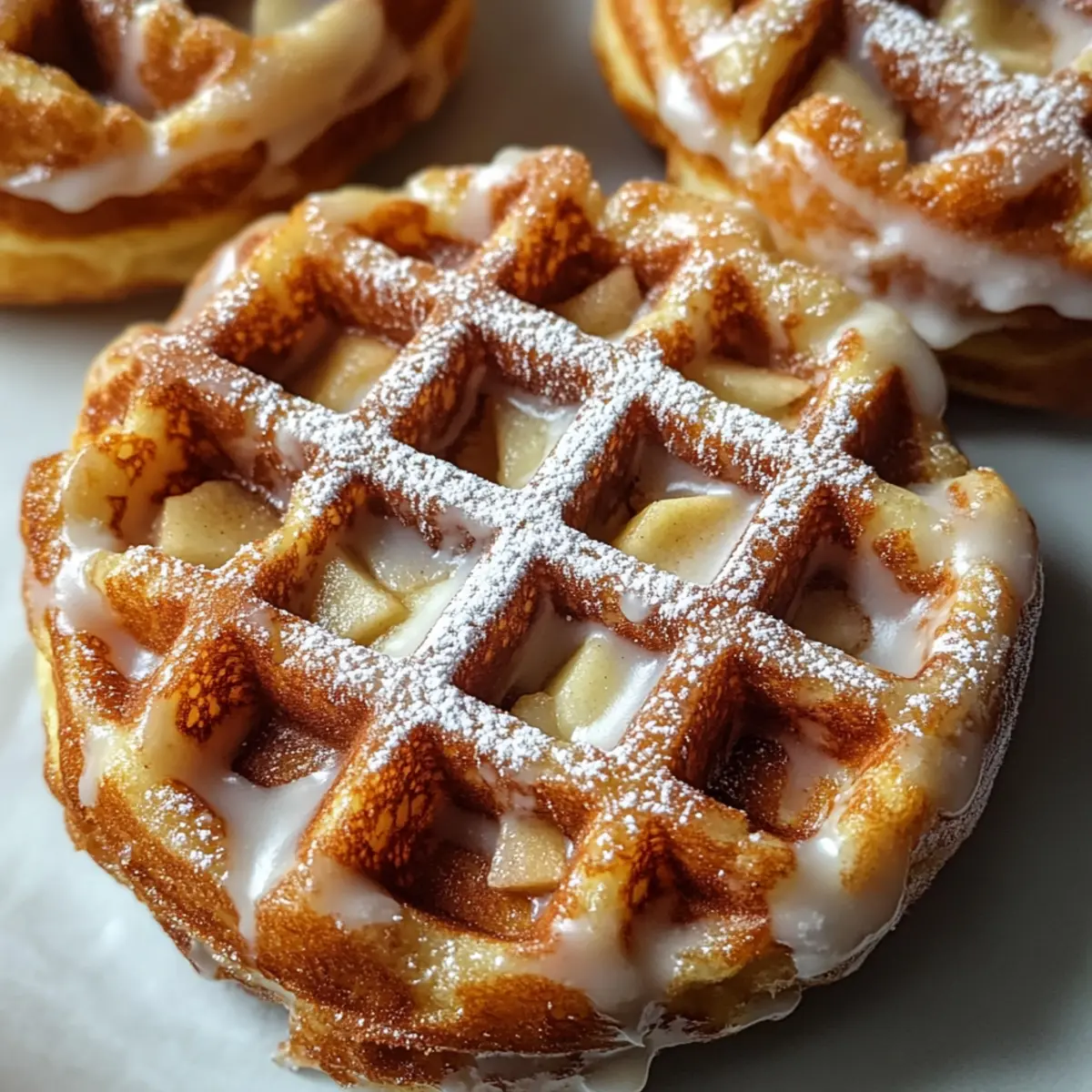 Apfelstrudel Waffel Donuts: Süß und Knusprig