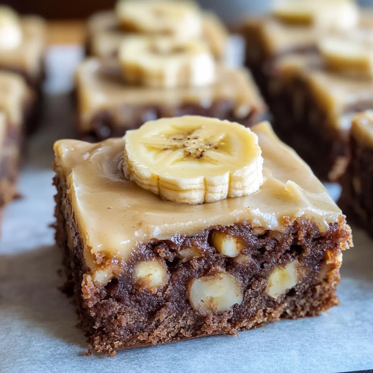 Leckere Bananenbrot-Brownies mit Sahne-Frosting