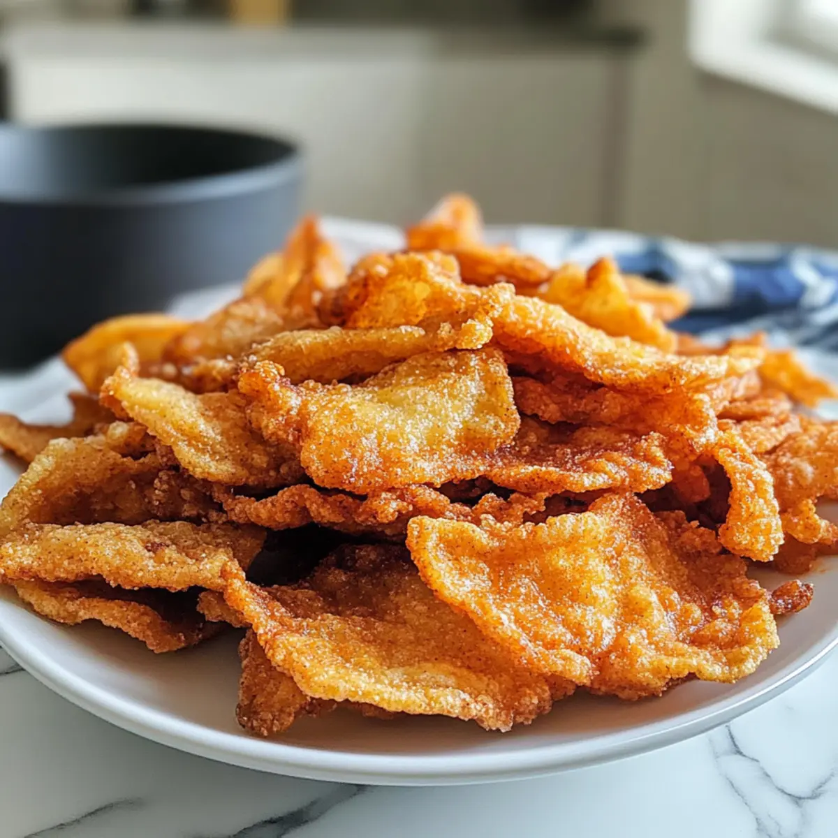 Hühnhaut Chips – Crunchige Keto Snack-Idee