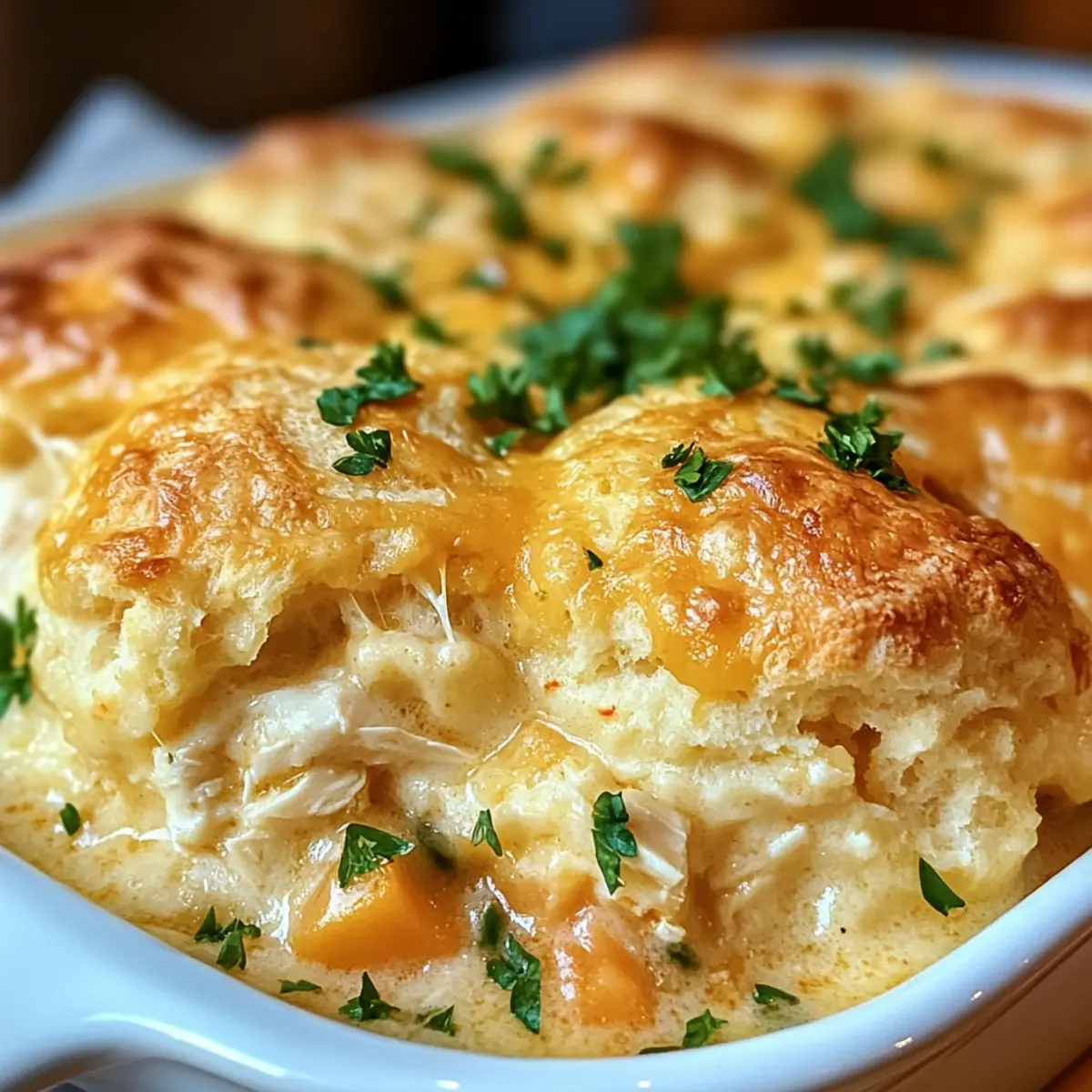 Cheddar-Bay-Hühnchen-Cobbler für gemütliche Abende