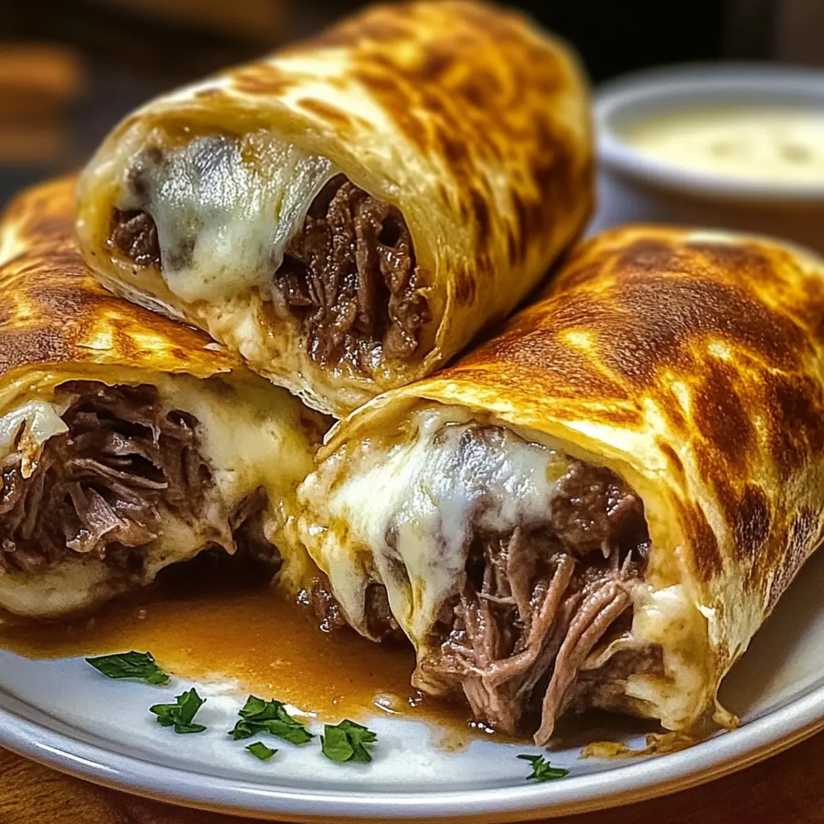 Käse Französischer Dip Tortilla Rollen für Jeden Anlass