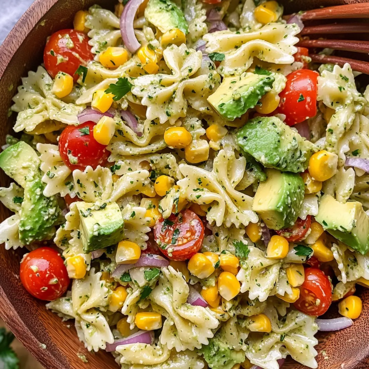 Koriander Limetten Pasta Salat für den Sommergenuss