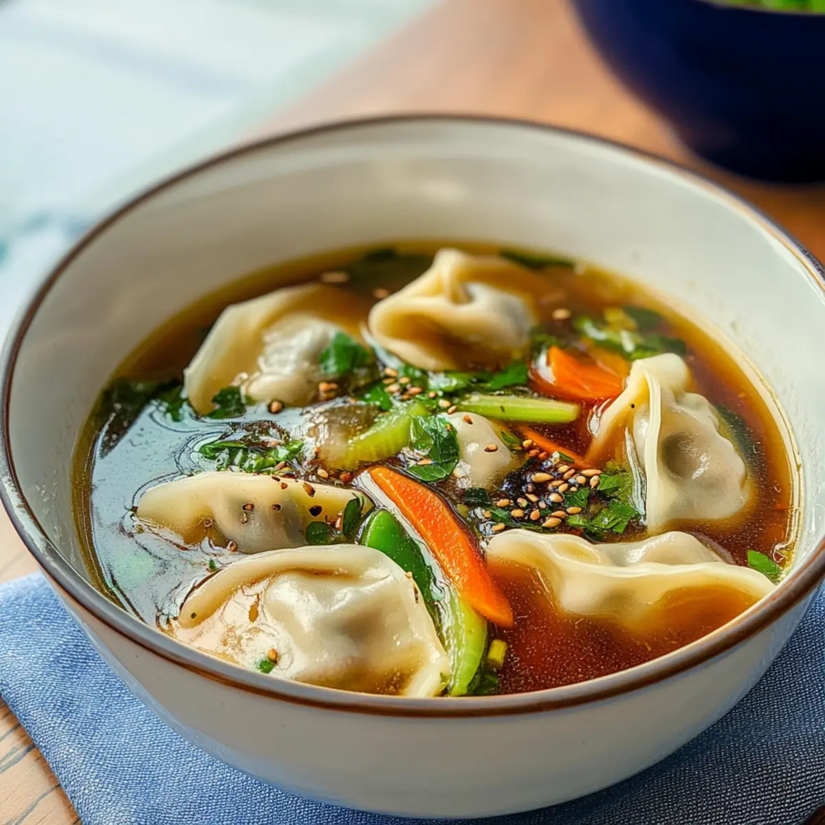 Einfacher Gyoza-Suppe: Der perfekte Komfort-Klassiker